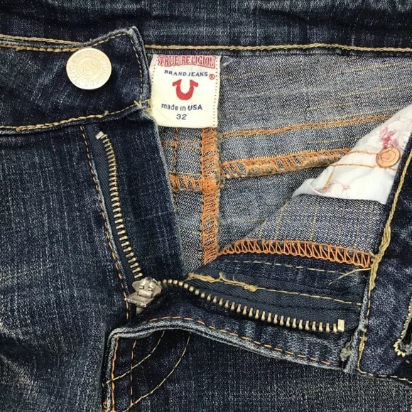 True Religion Johnny Jeans Dark Dusty NWT Sz 32 - Picture 11 of 13